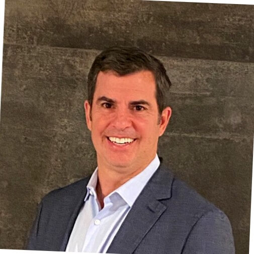 Portrait of a client in a grey suit