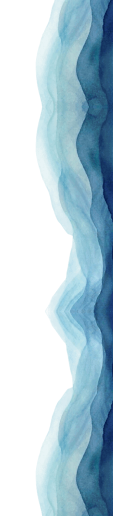 Decorative blue watercolour stripe